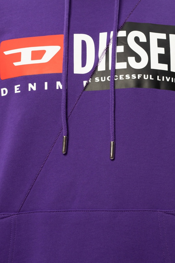 SchaferandweinerShops GB Logo hoodie Diesel Hummel Daniel t shirt in black white